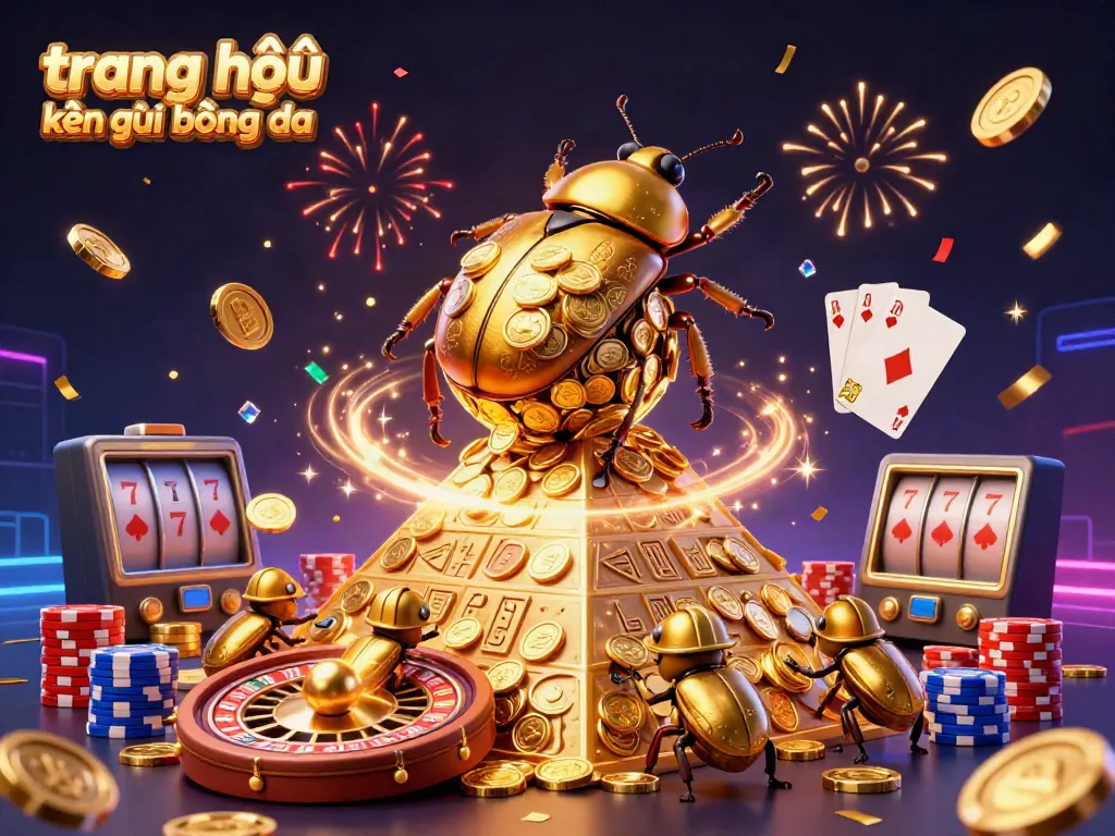 Experience dynamic gameplay on trang chủ kết quả bóng đa, featuring vibrant casino elements and golden trophies.