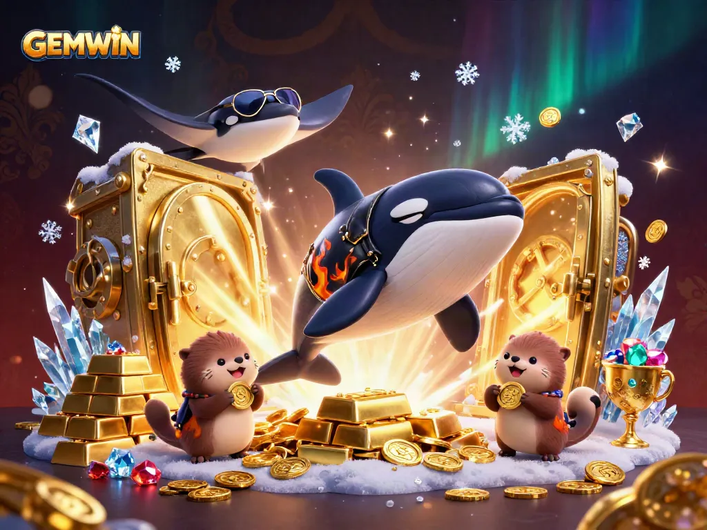 Join GEMWIN's ultimate casino adventure with playful sea characters, gold treasures, and jackpot excitement.