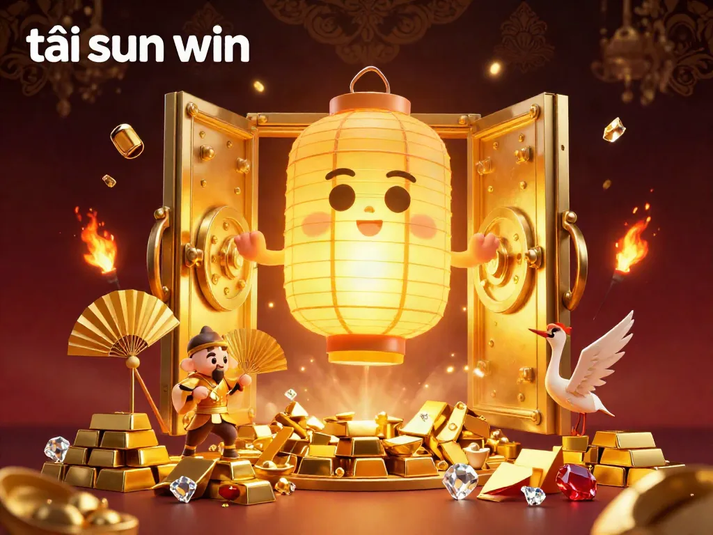 Experience the excitement of tải sun win with a vibrant casino illustration featuring treasures and spirits.