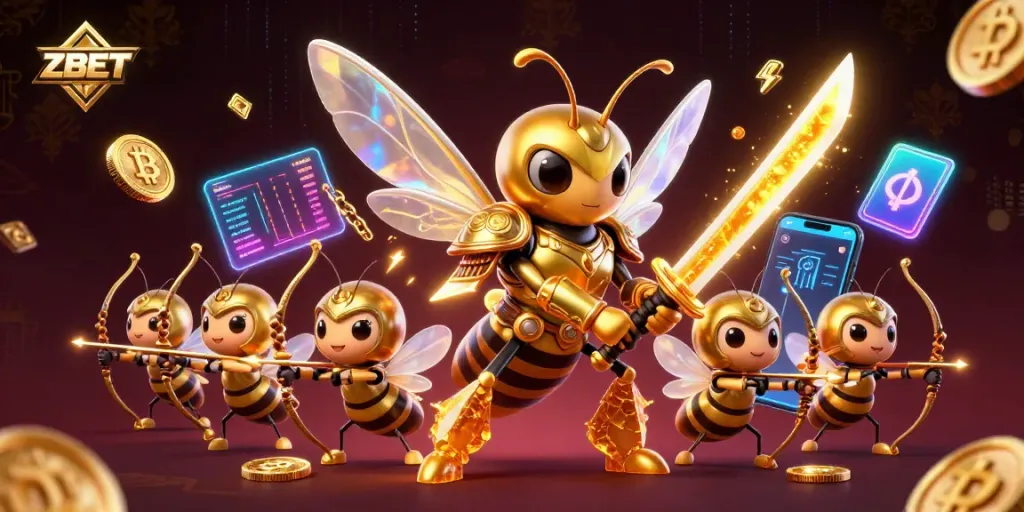 ZBET offers an engaging gamble with 3D characters showcasing dynamic betting elements.