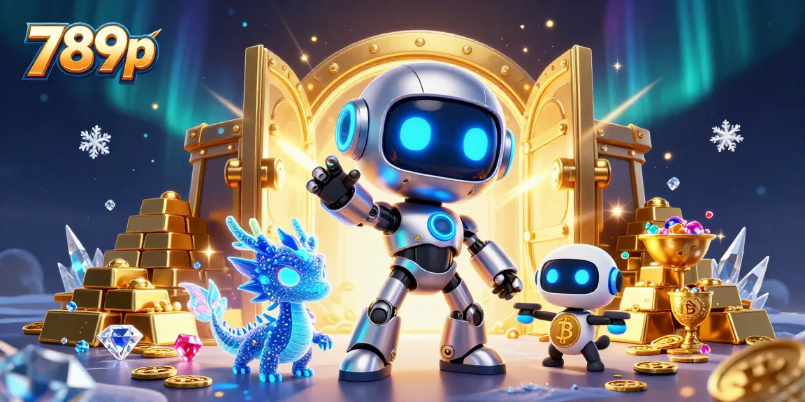 Experience thrilling action at 789p with a dynamic casino scene featuring cyberpunk characters and treasure.