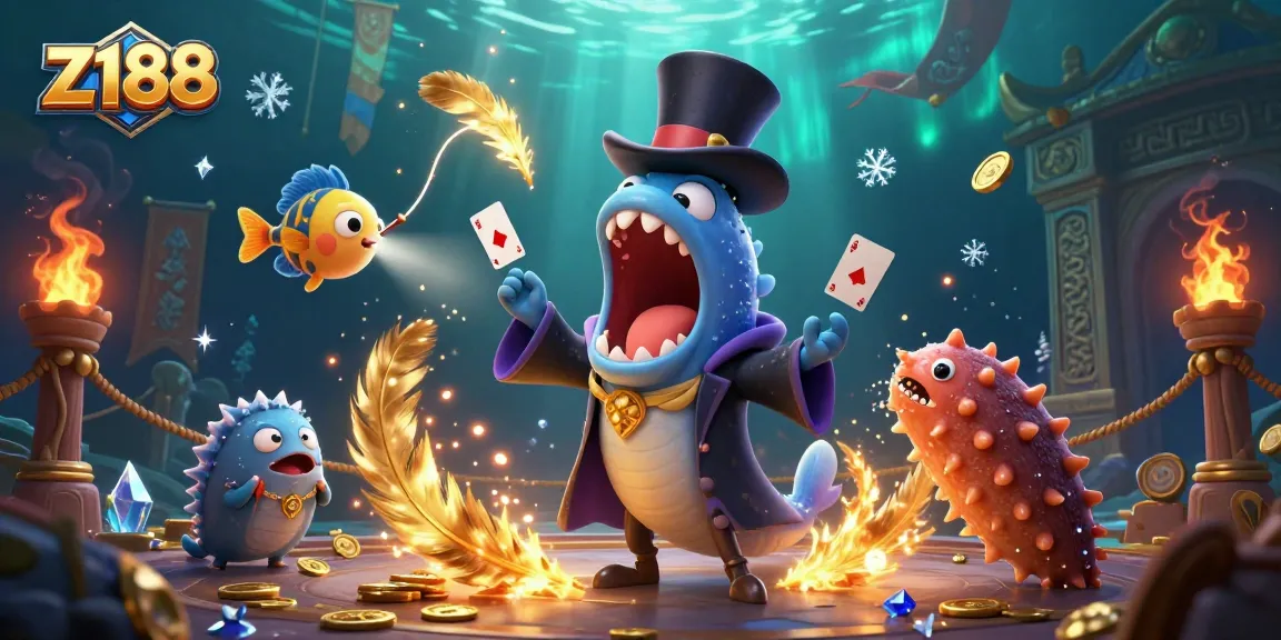 Experience the excitement of z188 with lively gaming characters and magical casino elements.